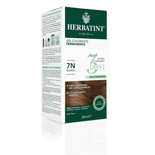HERBATINT 3DOSI Gel Colorante Permanente 7N Biondo 300ml