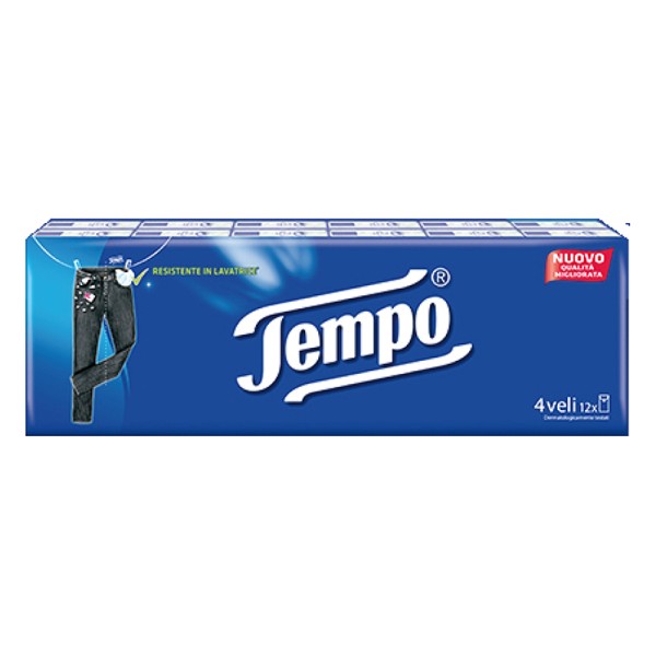 Tempo Fazzoletti 12 Pacchetti