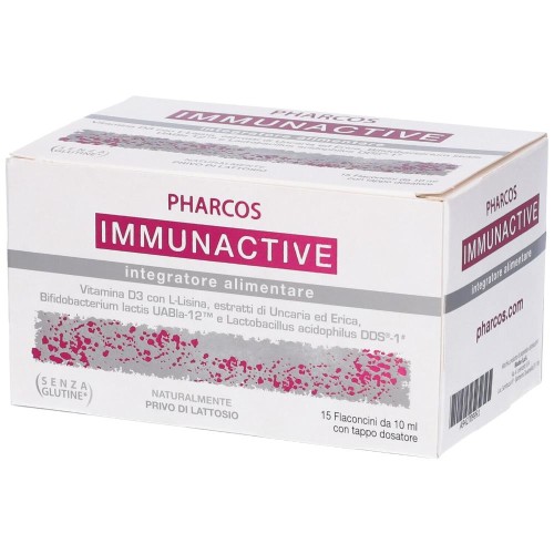 Pharcos Immunactive: Integratore Difese Immunitarie 15 Flaconcini