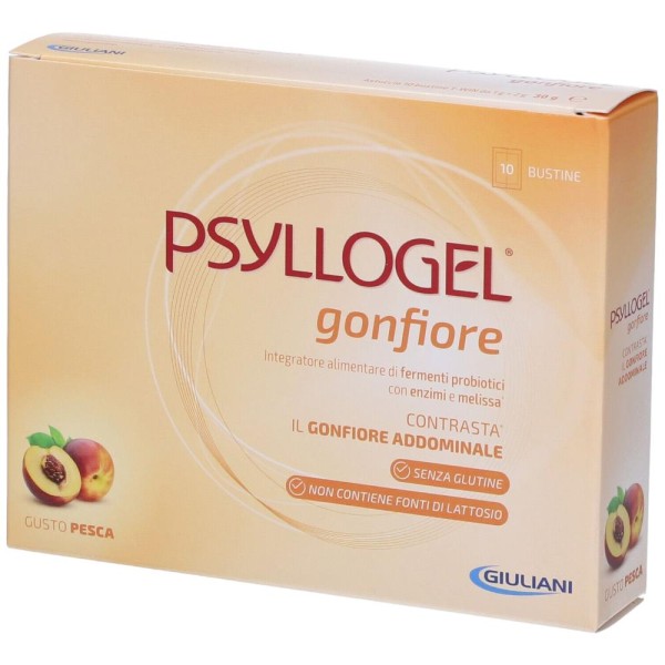 Psyllogel Gonfiore Pesca 10 BustIne