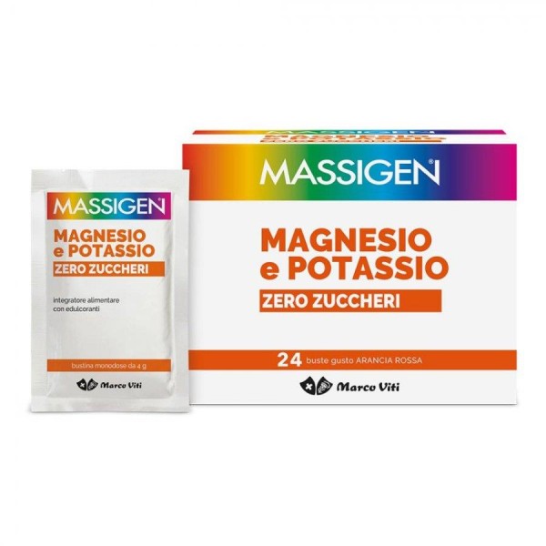 Massigen Magnesio Potassio Zero Zuccheri 24 Bustine