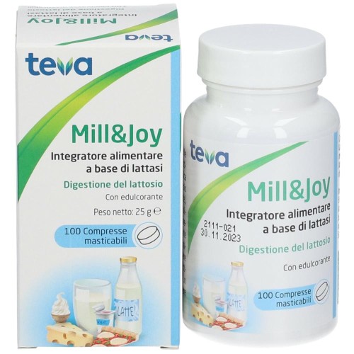 Mill&Joy Integratore a Base di Lattasi 100 Compresse Masticabili