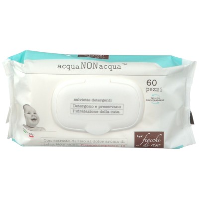 Fiocchi di Riso 60 Salviette Acqua Non Acqua con Profumo