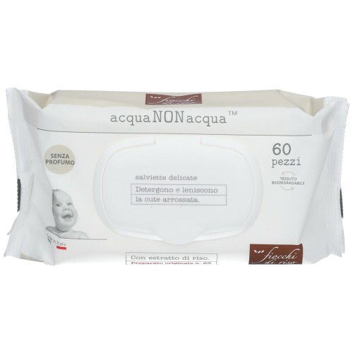 Fiocchi di Riso 60 Salviette Acqua Non Acqua Senza Profumo