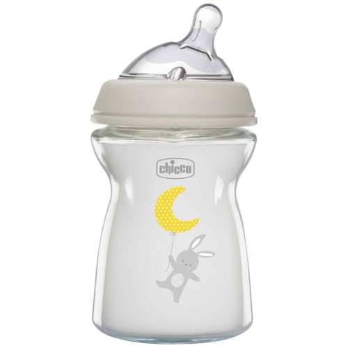Chicco NaturalFeeling Biberon Vetro 250 ml Flusso Lento