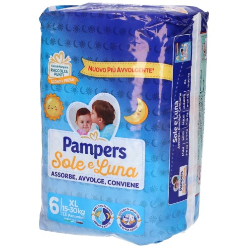 Pampers Sole e Luna Extra Large 13 Pannolini: Protezione e Comfort