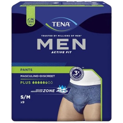Tena Men Active Fit Pants Normal S/M 8 Slip Assorbenti