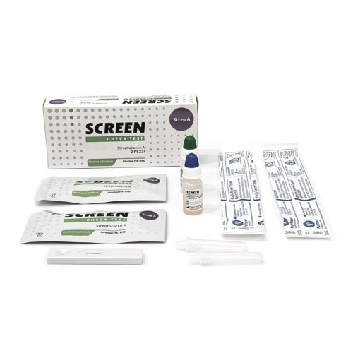 Screen Test Rapido Streptococco Tampone Faringeo 2 Pezzi