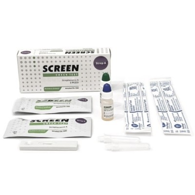 Screen Test Rapido Streptococco Tampone Faringeo 2 Pezzi
