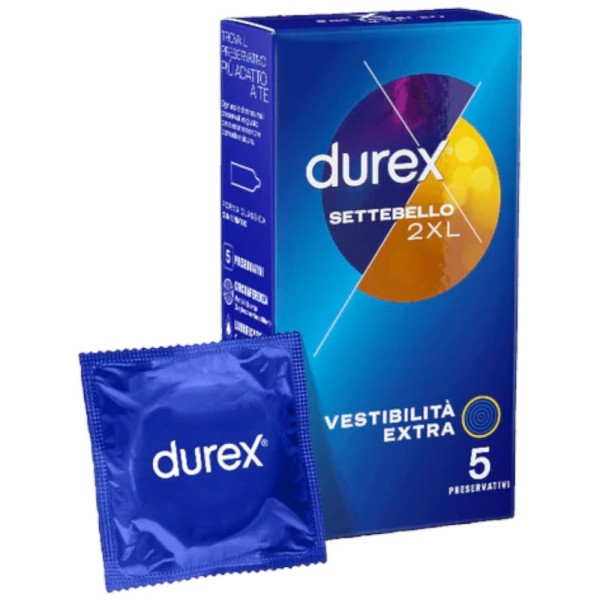 Durex Settebello 2XLVestibilità Extra 5 Preservativi