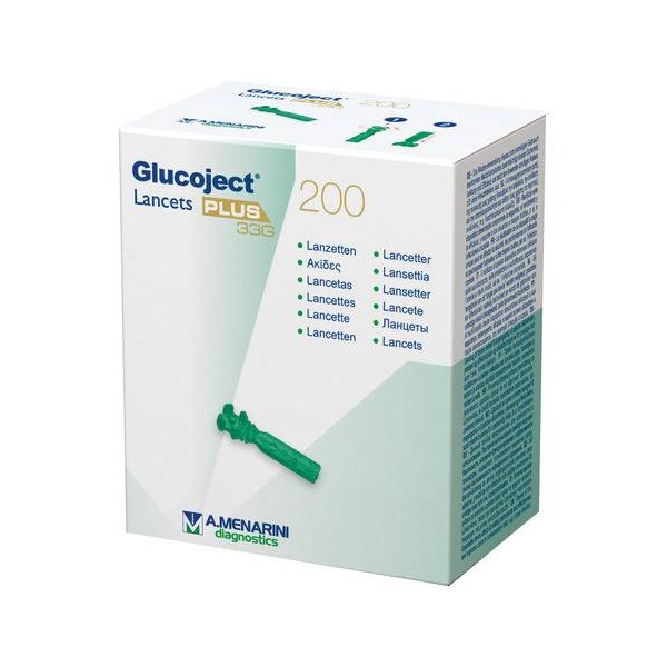 Glucoject Lancets Plus 33 G 200 Lancette Pungidito