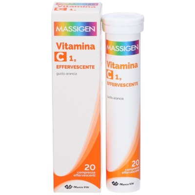 Massigen Vitamina C 1 g 20 Compresse Effervescenti