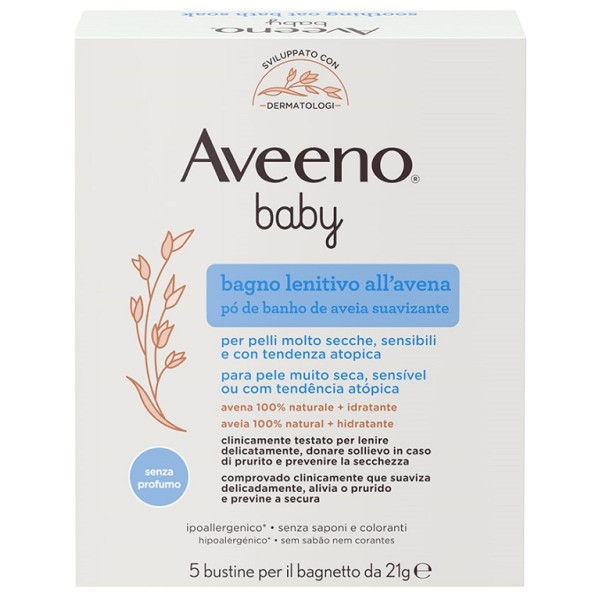 Aveeno baby Bagno Lenitivo all'Avena 5 Bustine