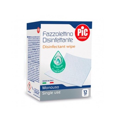 Pic Solution Fazzolettini Disinfettanti 12 pezzi