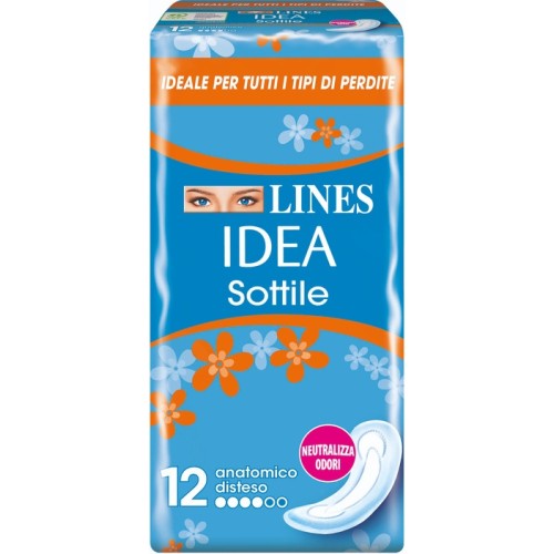 Lines Idea Sottile 12 Assorbenti