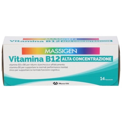 Massigen Vitamina B12 Alta Concentrazione 14 Flaconcini