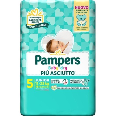 Pampers Baby-dry Junior 11-25 Kg 16 Pannolini