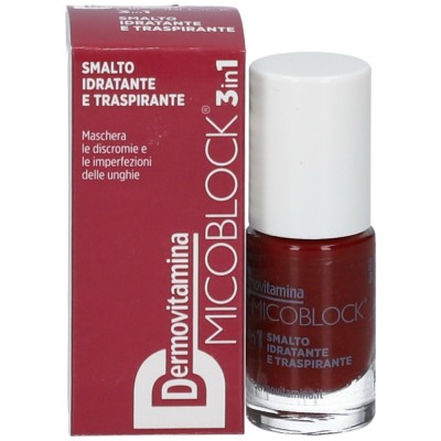 Dermovitamina Micoblock 3 in 1 Smalto Idratante e Respirante Bordeaux