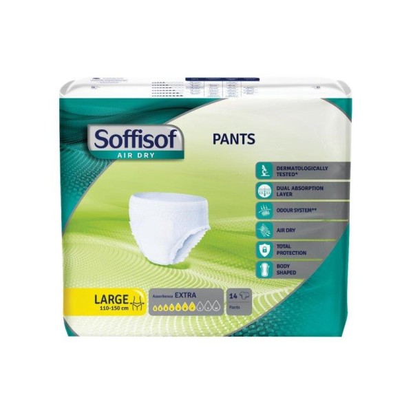 Pannolone Soffisof Air Dry Pants Extra L 14 Pezzi