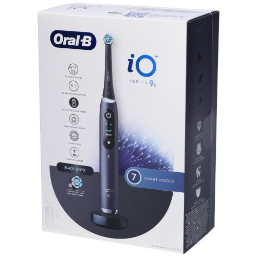 Oral-B iO Series 9 Spazzolino Elettrico Nero + 2 Testine di Ricambio