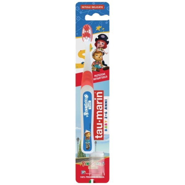 Tau-Marin Baby 2-6 Anni Spazzolino Pinocchio Setole Delicate
