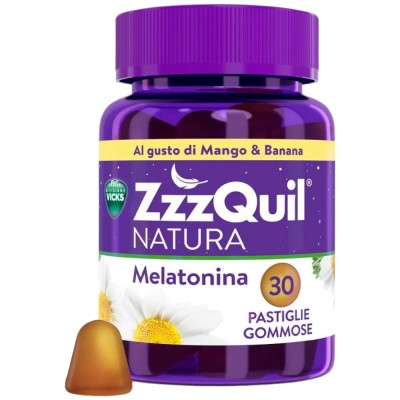 Vicks ZzzQuil Natura Mango & Banana 30 Pastiglie Gommose