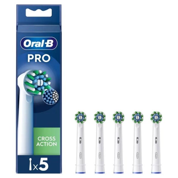 Oral-B Testine Di Ricambio Pro Cross Action Bianco 5 Testine