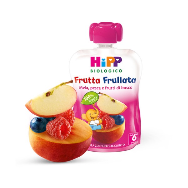 HIPP Bio Frutta Frullato Mela Pera Frutti di bosco 90g