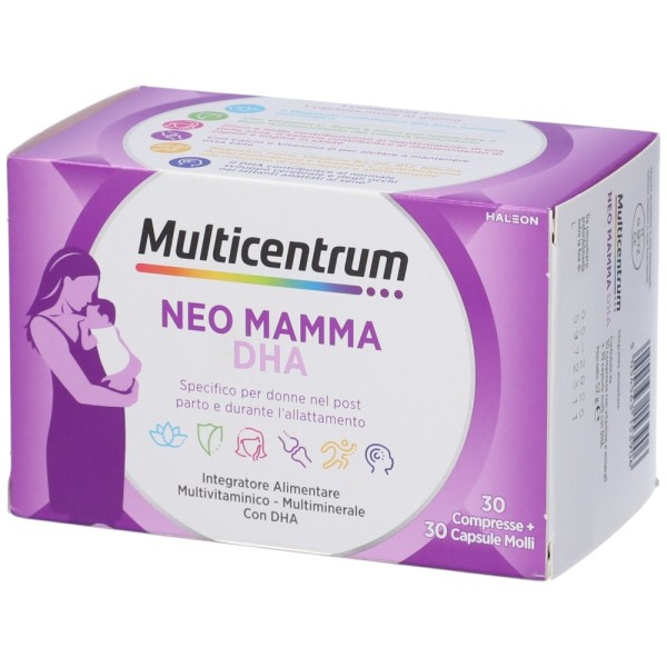 Multicentrum NeoMamma DHA 30 Compresse + 30 Capsule Molli