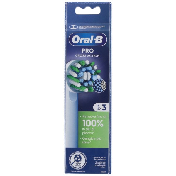 Oral-B Pro Cross Action 3 Testine Ricambio