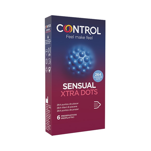 CONTROL Sensual XTRA DOTS 6 Profilattici