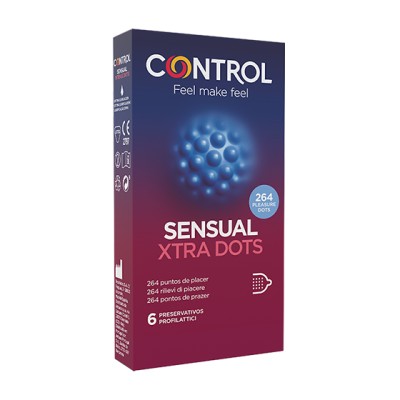 CONTROL Sensual XTRA DOTS 6 Profilattici