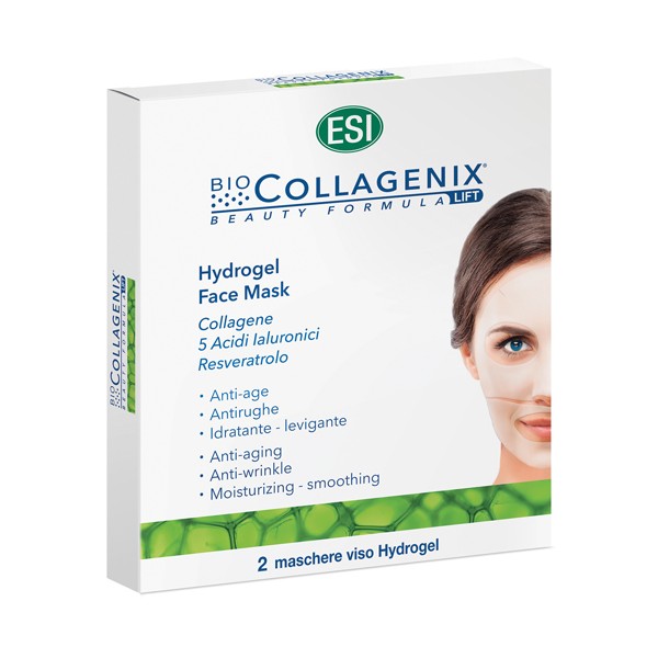 Biocollagenix Hydrogel Face Mask Idratante Levigante Anti Age 2 Pezzi