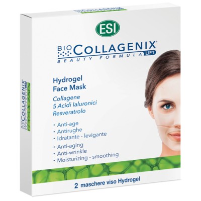 Biocollagenix Hydrogel Face Mask Idratante Levigante Anti Age 2 Pezzi