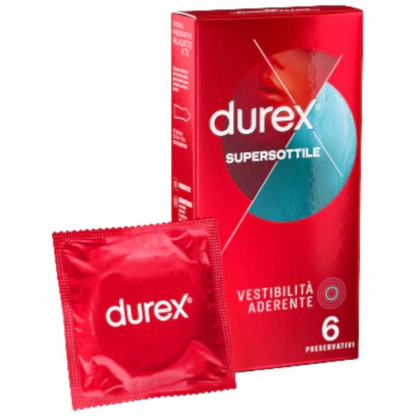 Durex Supersottile Aderente 6 Preservativi