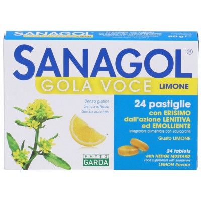 Sanagol Gola Voce 24 Pastiglie Gusto Limone