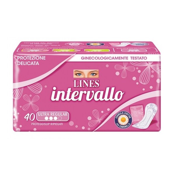 LINES Intervallo ULTRA REGULAR 40 Proteggislip ripiegati