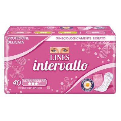 LINES Intervallo ULTRA REGULAR 40 Proteggislip ripiegati