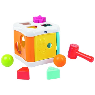 Chicco Giocattoli Cubo Incastra & Martella 2 in 1