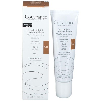 Couvrance Fondotinta Correttore Fluido 5.0 Dorato 30ml