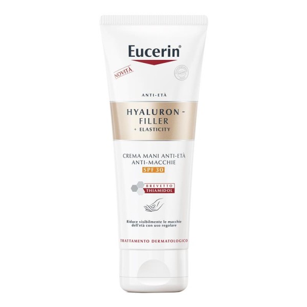 Eucerin Hyaluron-Filler + Elasticity Crema Mani Anti-Età Anti-Macchie SPF 30 75ml