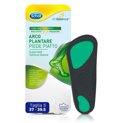 Scholl PLANTARE ARCO PIEDE PIATTO Sollievo Dolore Taglia S 2 Pezzi