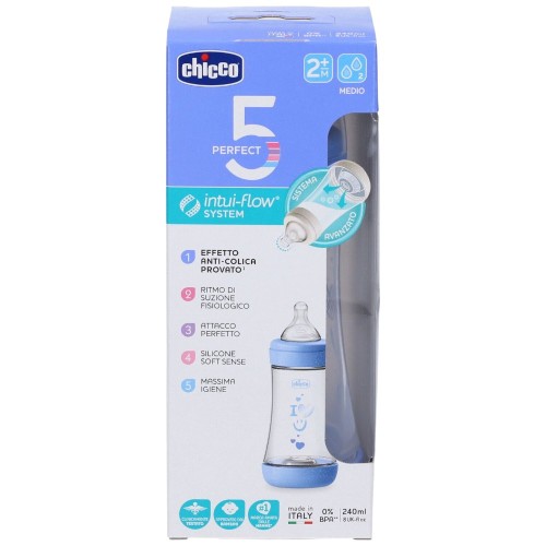 Chicco Perfect P5 Biberon 240 ml Flusso Medio 2M+