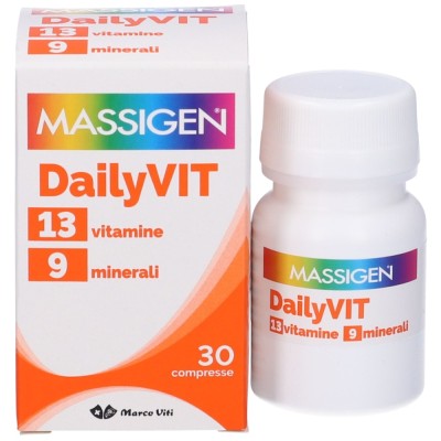 Massigen DailyVIT 13 Vitamine 9 Minerali 30 Compresse