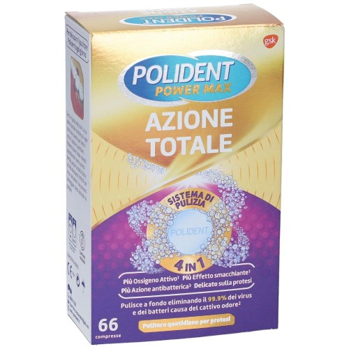 Polident Power Max Azione Totale 66 Compresse