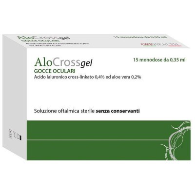 AloCross gel Soluzione Oftalmica Gocce Oculari 15 Flaconcini