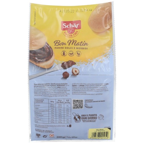 Schär Bon Matin Panini Dolci e Morbidi 200 g