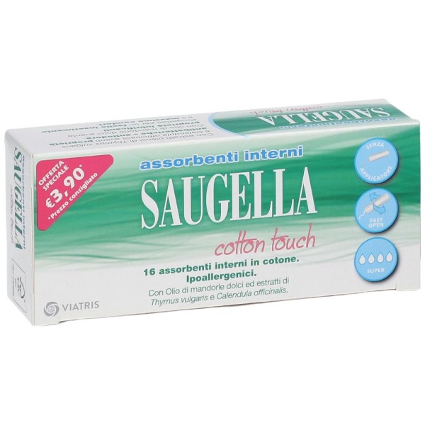 Saugella Cotton Touch 16 Assorbenti Interni Super