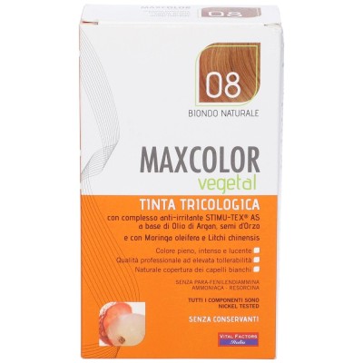 Max Color Vegetal Tinta Tricologica 08 Biondo Naturale