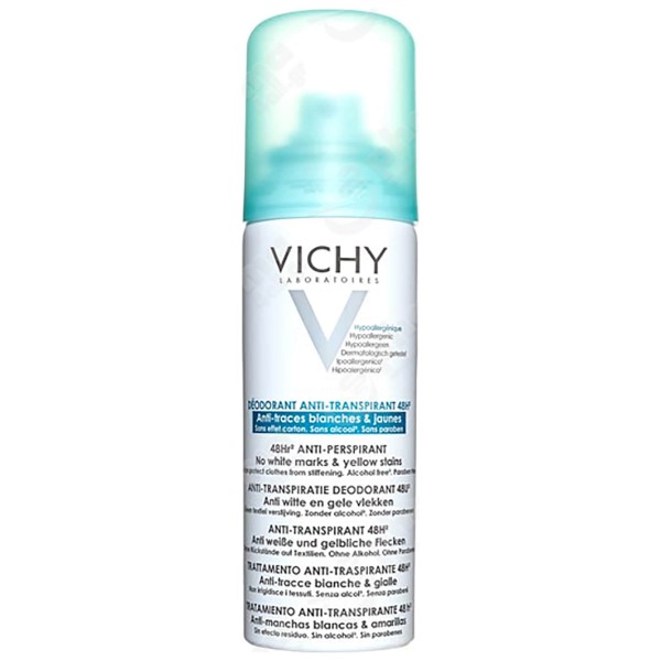 Vichy Deodorante Regolatore Anti-Traspirante 48H Anti-Tracce Spray 125ml